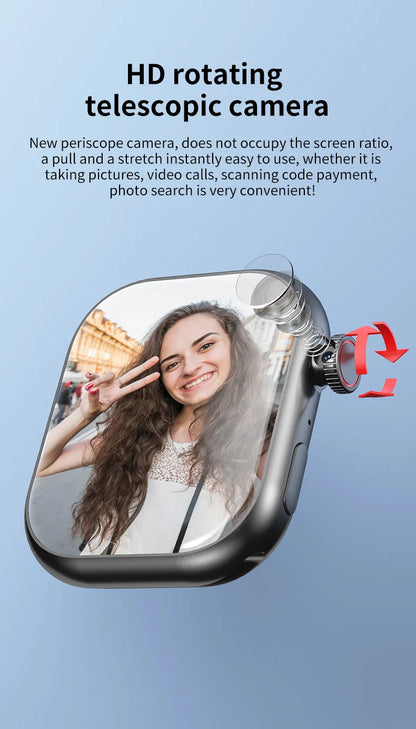 S10 Smart Watch 4G Android 9.0 2.2 inch Amoled Smartwatch With Sim Card 180° Rotating Camera GPS WIFI Google Play 128GB Storage