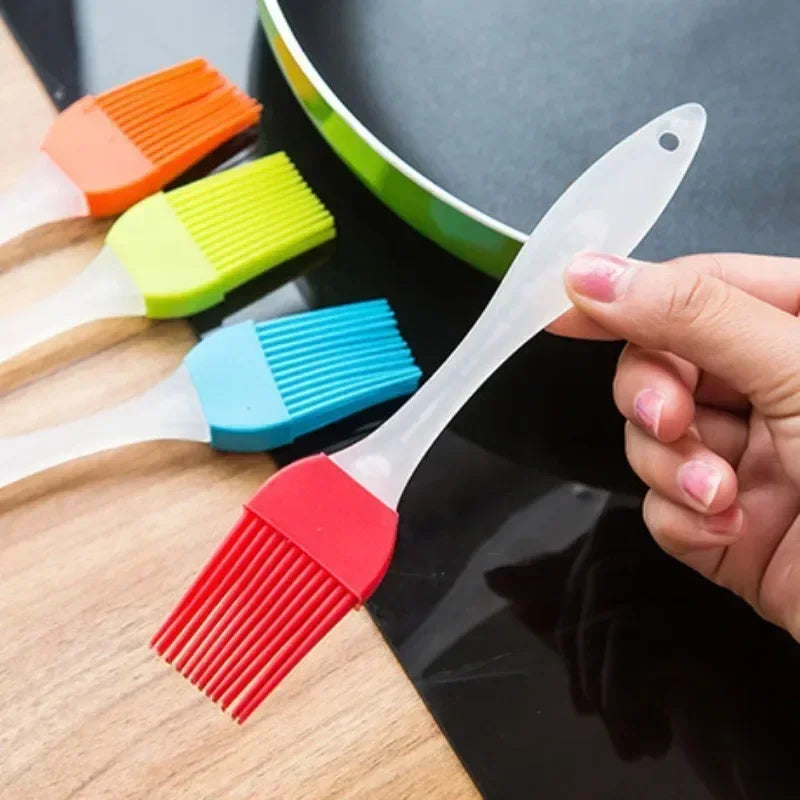 Escova de óleo de silicone para panificação, acessórios de cozinha, churrasco, bolo, pão, manteiga, panificação, diy, 1 parte