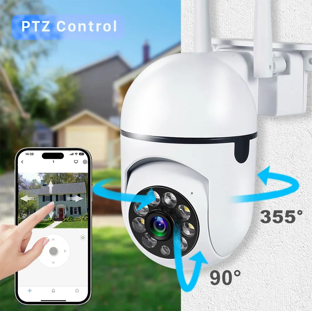 3MP WiFi IP Outdoor Cameras Surveillance Video Human Detection 4X Digital Zoom CCTV Security Wireless Monitor Audio Night Vision