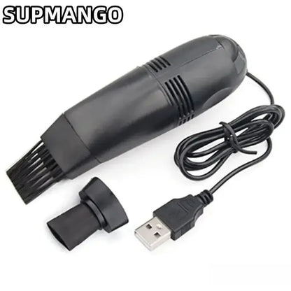 Mini aspiradora USB, cepillo para teclado, limpiador de carcasa de portátil, cepillo para polvo, aspiradora USB portátil, herramienta de limpieza de computadora