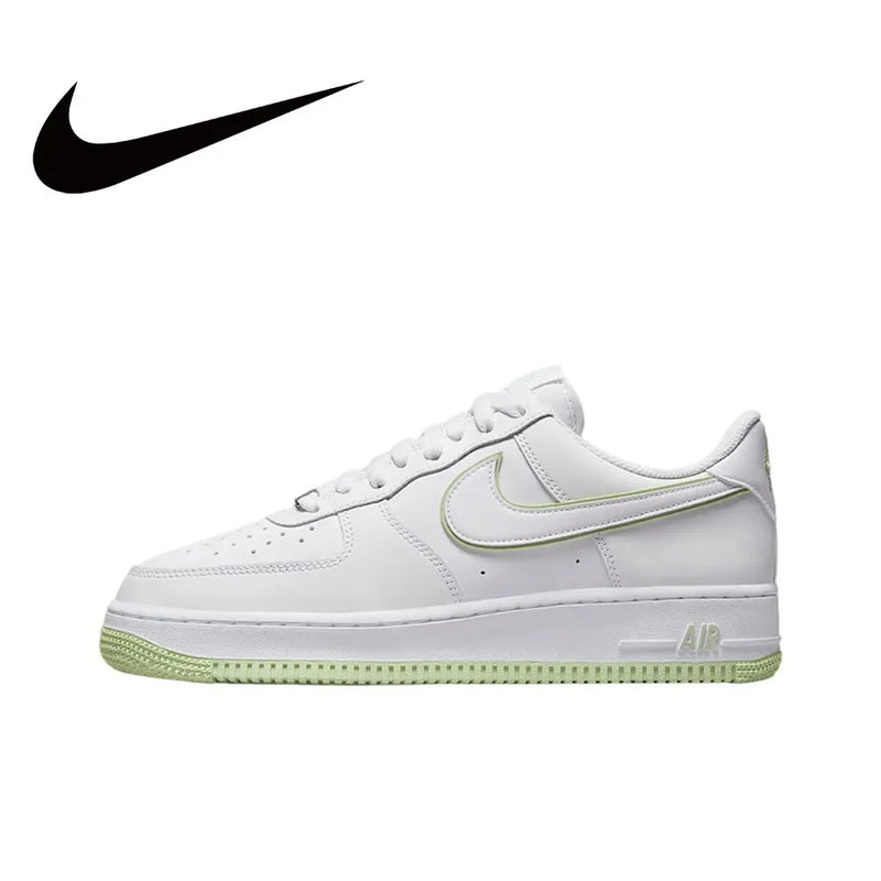 Nike Original White Air Force 1 07 Low Trendy Board Shoes Lightweight Breathable Mens Casual Shoes