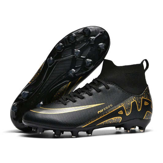 New Outdoor Men Soccer Shoes Adult Kids Long Spikes Football Boots Training Sport Footwear Sneakers Non-Slip Training Unisex