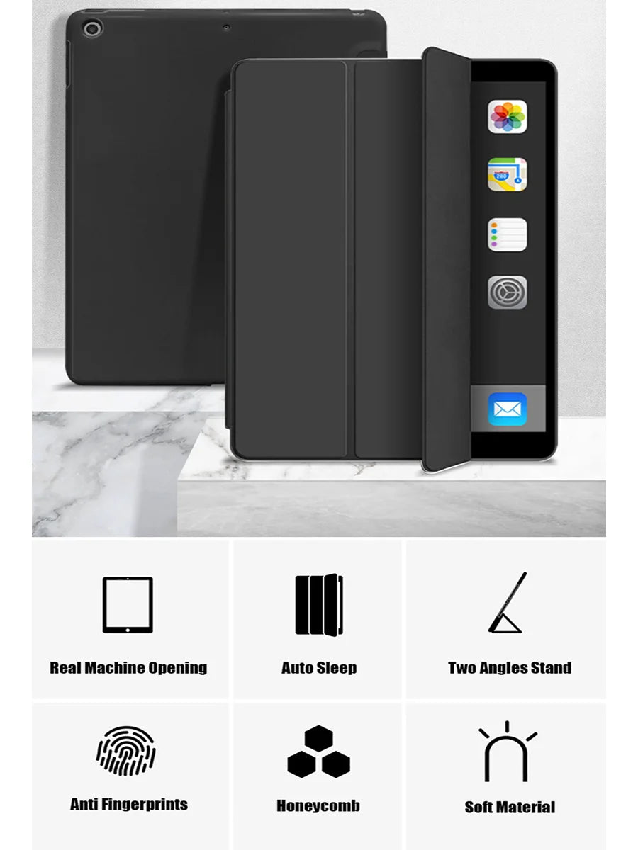 For iPad Pro 13 11 inch 2024 M2 Case Magnetic PU Leather Smart  Shockproof Cover For iPad 2024 New Foldable protective Case