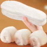 Unisex Australian Sheepskin Insoles Natural Real Fur Wool Cashmere Snow Boots Shoe Pad Children's Wool Insoles Warm Winter Shoes