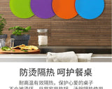 xgnvpy Silicone Mat Coaster Food Grade Non-slip Placemat Table Protection Kitchen Accessory Gadget Round Cup Mat
