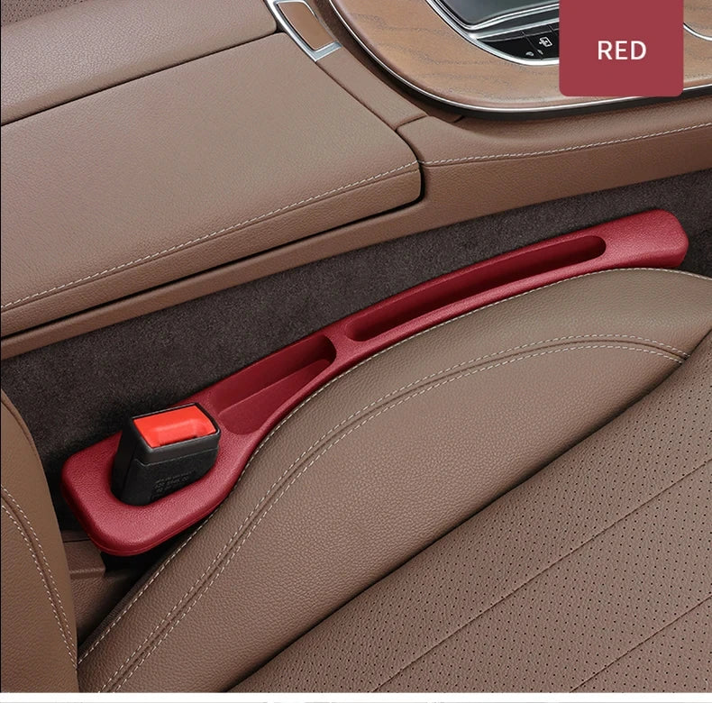 2pcs Car Seat Gap Filler Organizer Waterproof Car Seat Gap Plug Strip with 2 Grooves Seat Gap Storage Auto Interior Accessories