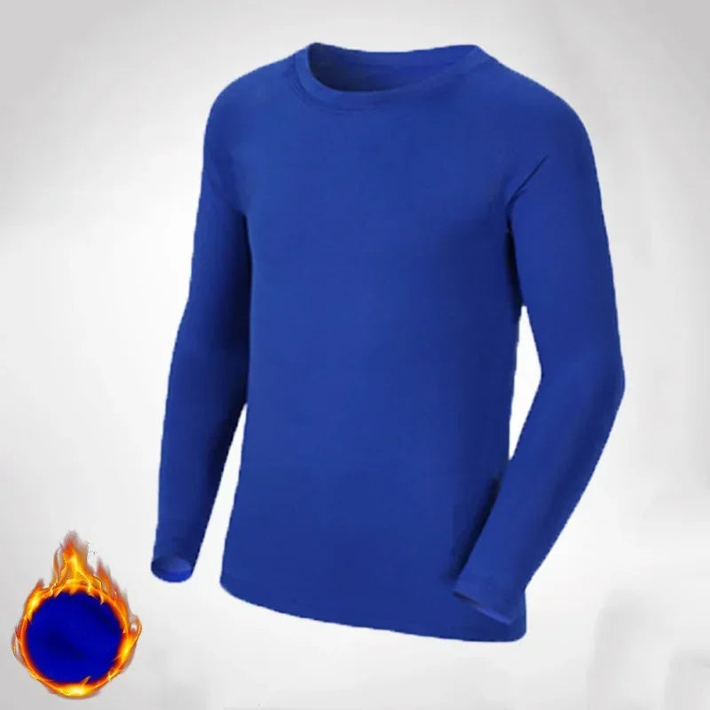 Kids Children Boy Girl Compression Running Long T Shirt Fitness Sport Basketball Football Gym Sportswear Thermal Soccer Clothes