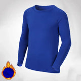 Kids Children Boy Girl Compression Running Long T Shirt Fitness Sport Basketball Football Gym Sportswear Thermal Soccer Clothes