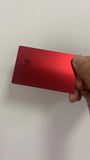 Small Chip Slot Metal Business Card, cartão de crédito com tira e assinatura, frete grátis, em branco 4442, 1Pc