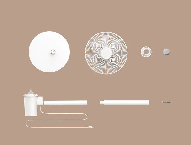 XIAOMI MIJIA Floor Fan,7 Blade,Adjustable wide-angle 90°,Home Fan For Living room,Support Connect MI HOME APP Wired Fan