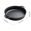 8.7/9.8/11/11.8inch Cast Iron Skillet with Double Handles Frying Pan Baking Tray for Bread Baking Outdoor Cooking Camping