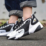 Nike Zoom 2K Air Speed Foam Non-Slip Breathable Mid-Top Air Cushion Casual Urban Commuting Running Shoes Women's Black and White Panda Ao0354-100