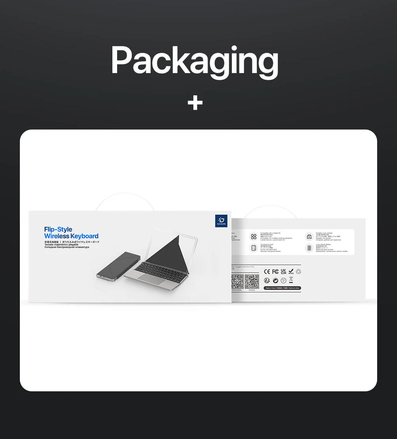 DUX DUCIS Foldable Bluetooth 5.0 Keyboard with Touchpad & Phone Holder For Phones Tablets PC iOS Android Windows Mac