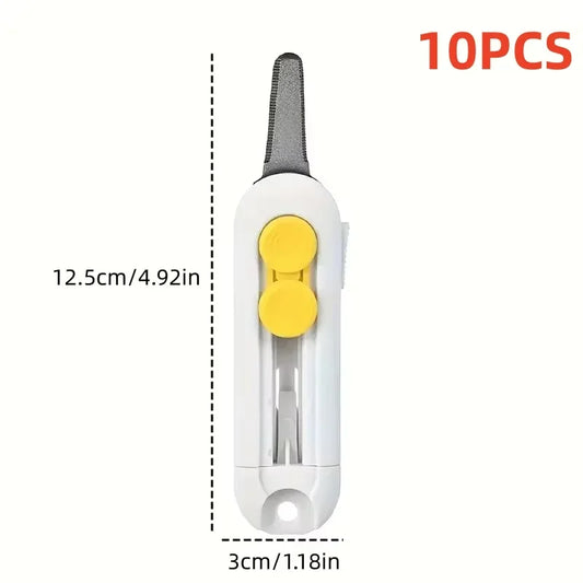Box Cutter Mini Magnetic Box Cutter Box Cutter Safety Lock For Opening Packages Cartons Box Opener Razor Perfect For Home Use