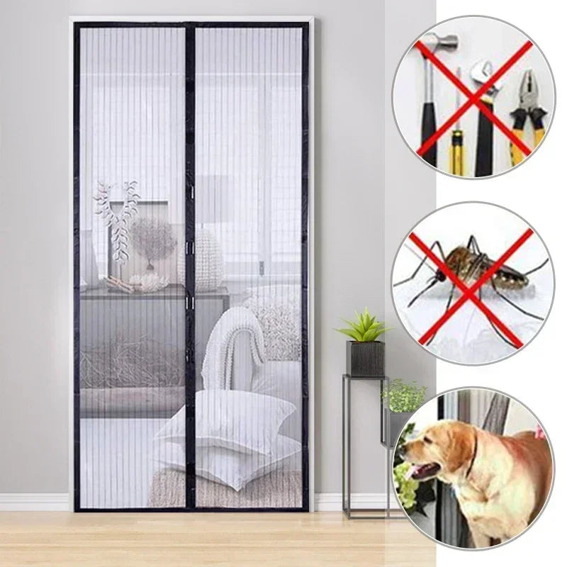 Magnetic Door Window Mosquito Net Insect Screen EcoFlow Anti Bug Curtains Home Garden Outdoor Protection Door Curtain