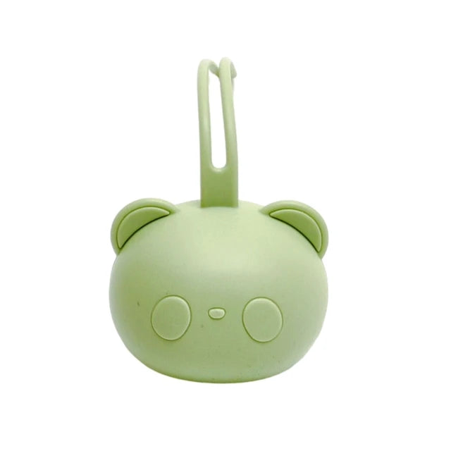 Estuche de silicona para chupete de bebé, diseño de oso, a prueba de polvo, organizador para bebés. 