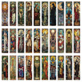 30pcs stained glass tarot card bookmarks for students paper card decorating books book page marking page book marking DIY