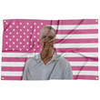 Drew Pink America Flag Tapeçaria com quatro ilhós, Starkey, Banner engraçado, Dormitório universitário, Quarto, Rapazes, Homem Caverna, Quarto, 3x5 ft