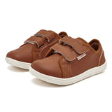 HOBIBEAR Kids Barefoot Shoes Little/Big Kid Wide Toe Minimalist Sneakers Lightweight Hook and Loop Artificial Leather Shoes
