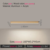 Modern Long Strip Ceiling Light Surface Mounted Minimalist Aisle Lamp Living Room Bedroom Kitchen Home Office LED Lighting