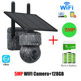 INQMEGA 5MP 4MP WIFI Wireless PTZ Solar Camera 4G SIM With Solar Panel Two Way Audio Security Protection CCTV Camera Battery Cam