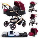Baby stroller 3 in1,four wheel stroller,2 in 1 baby car,Lightweight strollers,Mutifunction Strollers,baby carriage,Poussette
