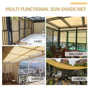 Multiple color outdoor garden sunshade net, terrace sunshade net, camping sunshade net, UV protection, HDPE sunscreen cloth, sun