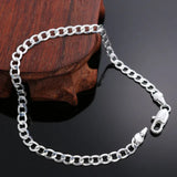 Fine 925 sterling silver Chain Stars Bracelets for women Charms fashion designer party Jewelry Holiday Wedding Gifts 