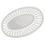 Photo Prop Plastic Food Baskets Reusable Colorful Bread Plate Oval Shape Basket Serving Desktop Decor