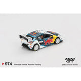 Preventa MINIGT 974 1:64 Ford Puma Rally M Sport WRT 2024 Modelo de fundición a presión Juguetes de colección