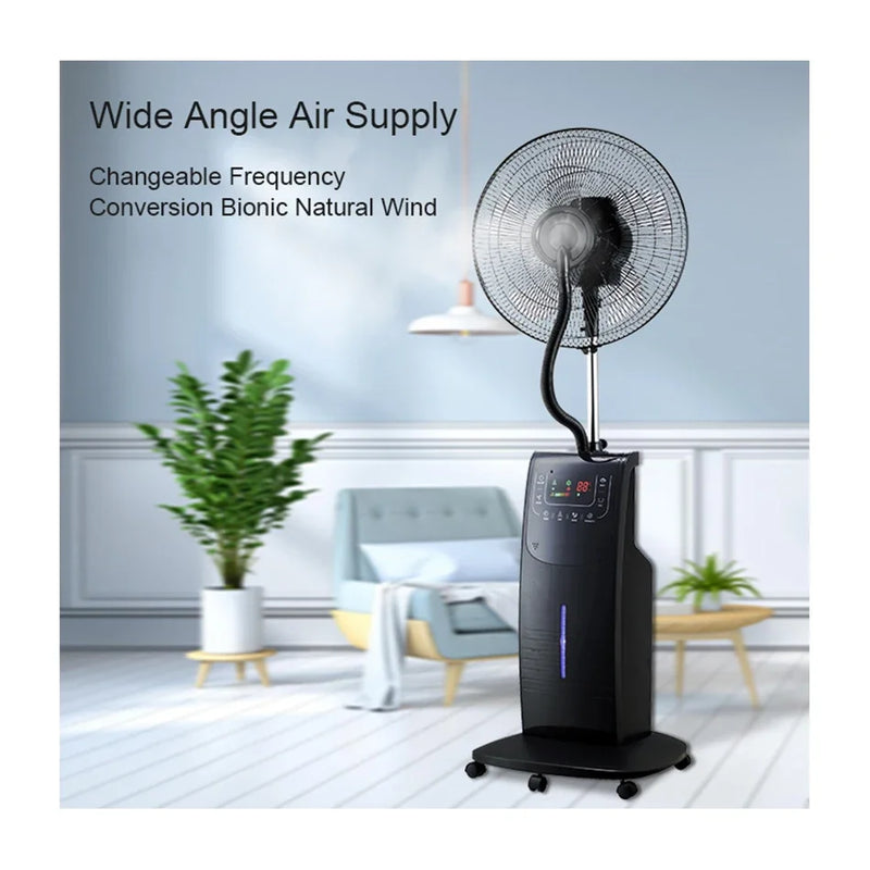 Air Cooler Domestic Standing Humidifier Mist Fan With Remote Water Mist Fan Spray