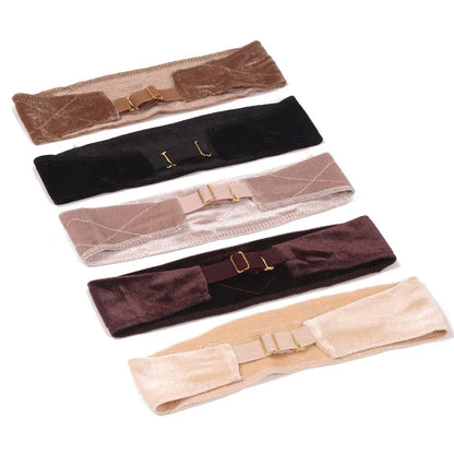Plussign Wig Grip Headband For Lace Frontal Wigs Adjustable Invisible Wig Hair Band Nude Non-Slip Velvet Wig Band To Hold Wigs