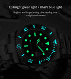 ADDIESDIVE Stainless Steel Watch Men's European and American Business Leisure Quartz Watch Waterproof Outdoor Sports Watch