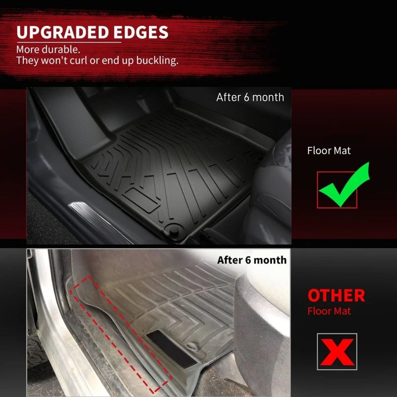 Alfombrillas de TPE para maletero de Volkswagen ID.4 (2024, 2023, 2022 y 2021), impermeables y resistentes a la intemperie.