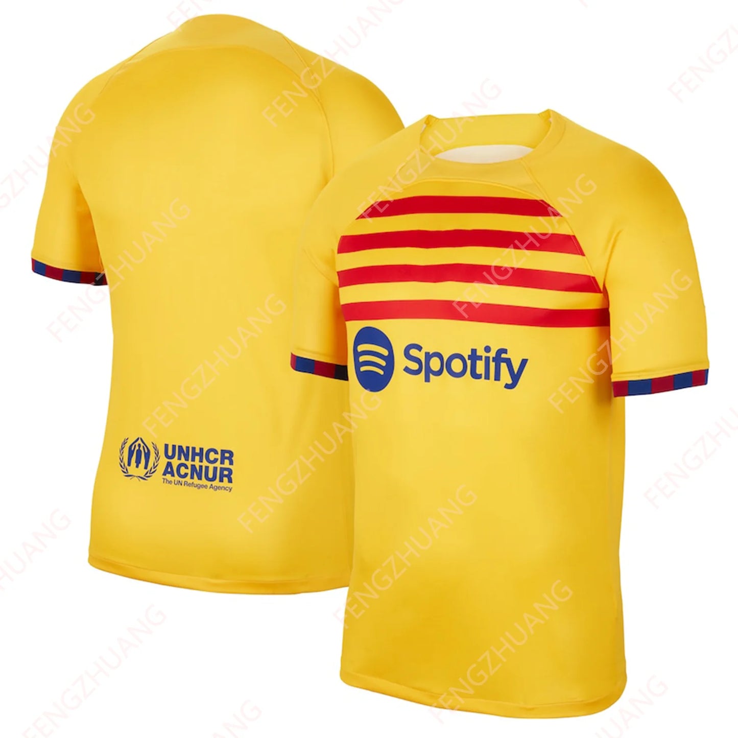 2024/25 Barcelona Man Outdoor Sweat Absorbent Quick Dry Soccer Jersey Unisex  Summer Classic Casual Loose Exercise Jersey T-Shir
