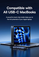 Baseus USB Hub DP 4K Dual HDMI Adapter 11 in 1 Splitter RJ45 USB 3.0 PD 100W Docking Station for MacBook Pro Air M2 M1 USB C HUB