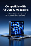 Baseus USB Hub DP 4K Dual HDMI Adapter 11 in 1 Splitter RJ45 USB 3.0 PD 100W Docking Station for MacBook Pro Air M2 M1 USB C HUB