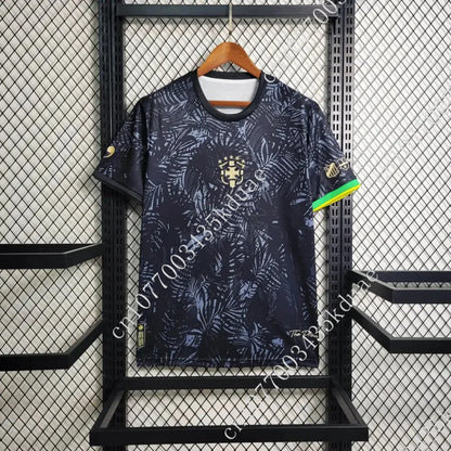 Summer Brazil Black Special Edition Neymar T Shirts Soccer Football Jersey Summer Breathable Quick Drying T-Shirts for Men Tops