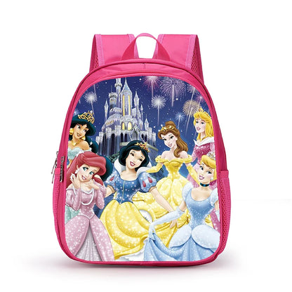 12 Inch Disney Snow White Princess School Bags for Kindergarten Children kids School Backpack for Girls Boys Cartoon Backpacks