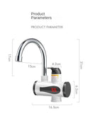 Electric Kitchen Water Heater Tap Instant Hot Water Faucet Heater Cold Heating Faucet Tankless Instantaneous Water Heater