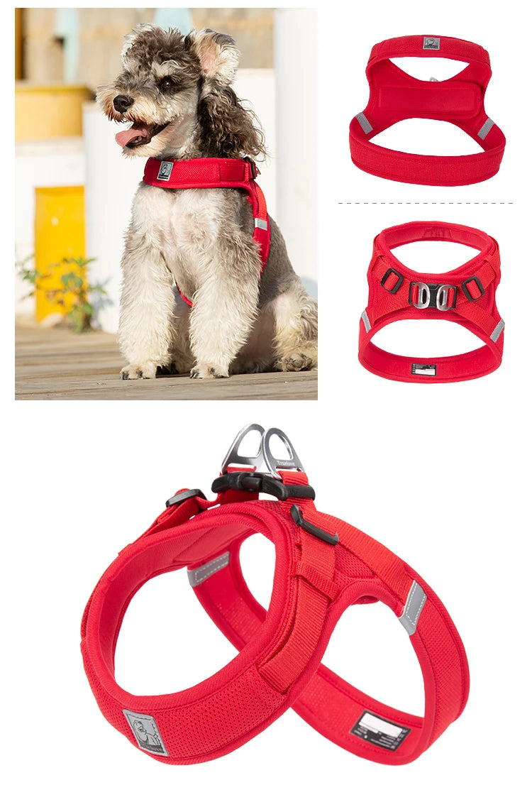 Truelove Pet harness For small and medium Dog Breathable Nylon Mesh Outdoor Training Adjustable Chest Heavy Duty TLH3013