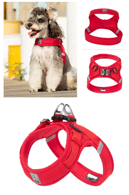 Truelove Pet harness For small and medium Dog Breathable Nylon Mesh Outdoor Training Adjustable Chest Heavy Duty TLH3013