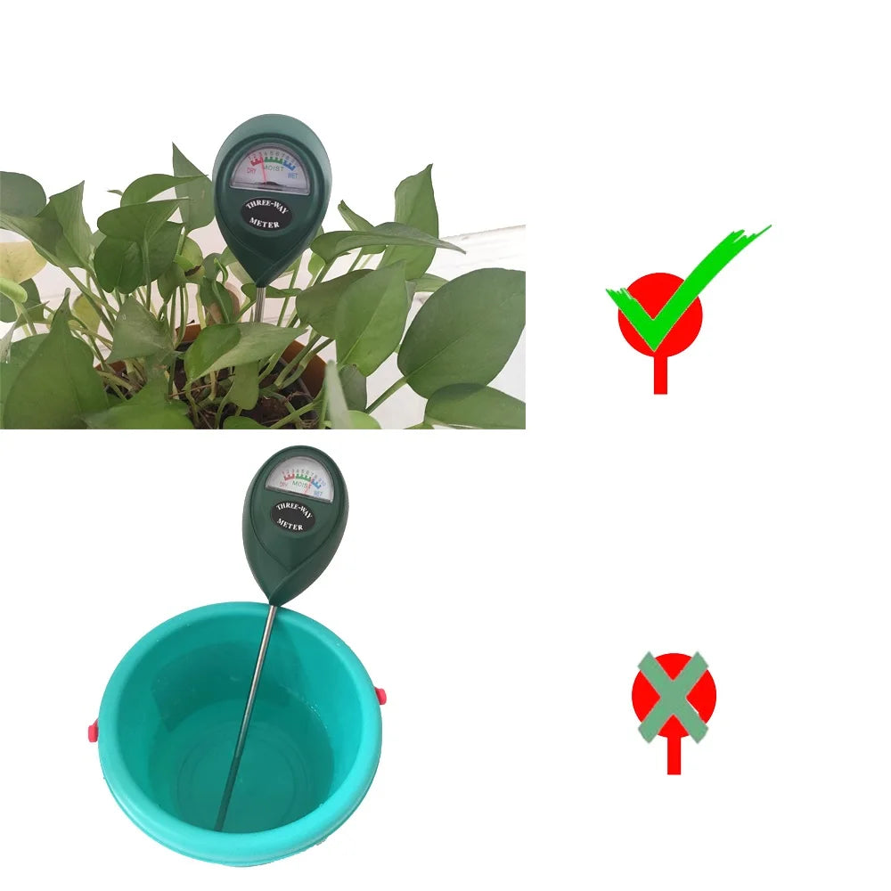 Sensor de humedad del suelo, medidor de humedad para plantas de flores de exterior, herramienta de medición de humedad seca y húmeda, detector de riego del suelo, sonda higrómetro
