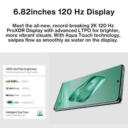 OnePlus 12, versión global, Snapdragon 8 Gen 3, procesador 100W SUPERVOOC, cámara principal de 50 MP, batería de 5400 mAh, pantalla de 6,82", Bluetooth 5,4, smartphone 5G.