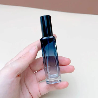 5ml/10ml Gradient Color Perfume Bottle Square Glass Spray Bottle Travel Portable Sample Fragrance Atomizer Refillable Container
