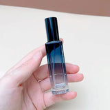 5ml/10ml Gradient Color Perfume Bottle Square Glass Spray Bottle Travel Portable Sample Fragrance Atomizer Refillable Container