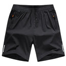 Summer Ice Silk Shorts Men'S Summer Beach Pants Casual Loose Thin Basketball Sports Running Shorts Sweat Wicking Hygroscopic