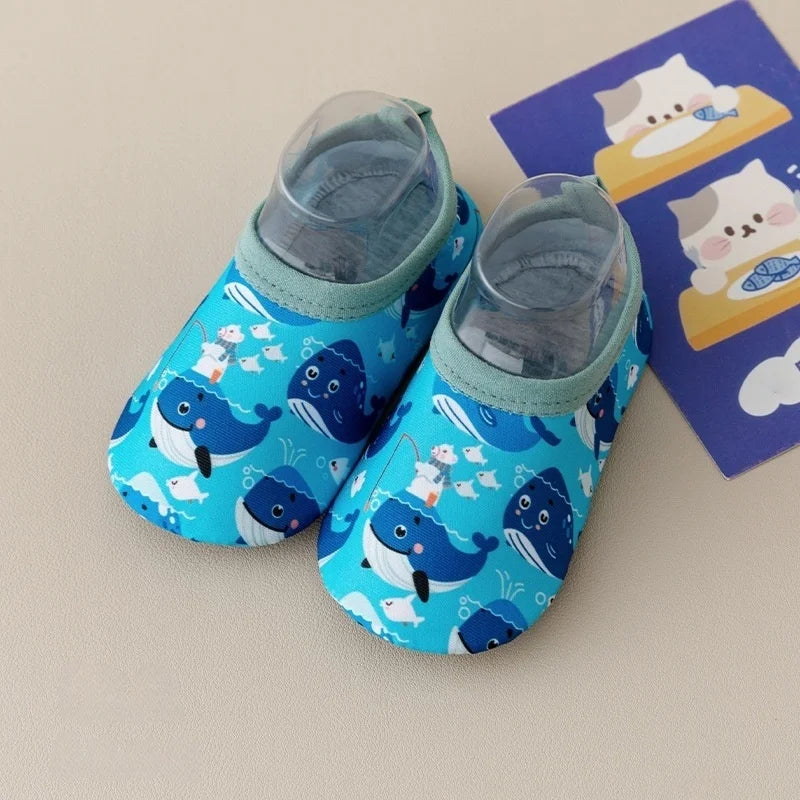 2026 Summer 0-5Y Baby Girls Walkers Shoes Mesh Breathable Anti-Slip Soft Boys Children Shoes Cartoon Print Toddler Indoor Shoes