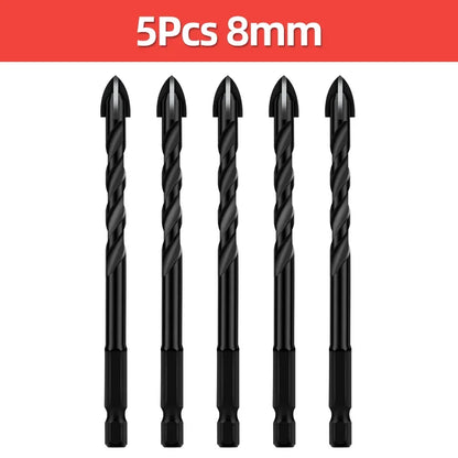 Cross Hex Tile Drill Bit For Glass Concrete Ceramic Tile Hole Opener Tunsten Carbide Hard Alloy Bits Set Tools 3 4 5 6 8 10 12mm