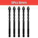 Cross Hex Tile Drill Bit For Glass Concrete Ceramic Tile Hole Opener Tunsten Carbide Hard Alloy Bits Set Tools 3 4 5 6 8 10 12mm